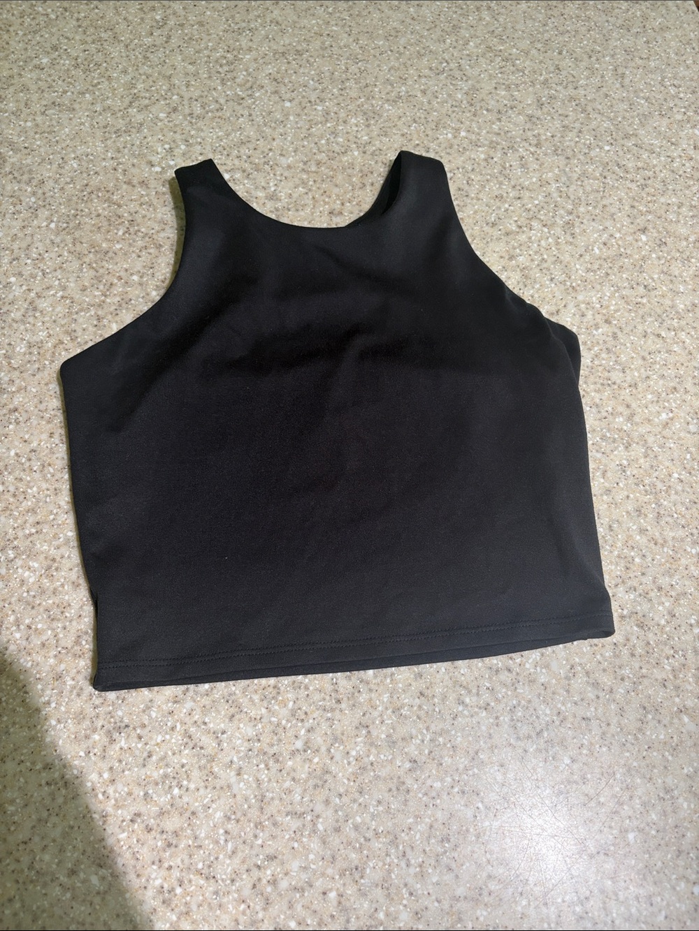 Tek Gear large 10/12 athletic tank top/sports bra build in shelf bra